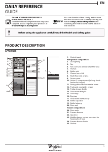 Manual Whirlpool BSNF 8993 PB Fridge-Freezer