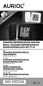 Manual Auriol AFT 77 A1 Weather Station