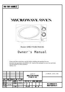 Manual Kunft P70B17AP-A3 Microwave
