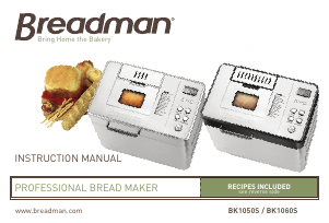 Manual Breadman BK1060S Bread Maker