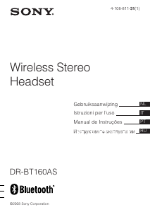 Handleiding Sony DR-BT160AS Headset