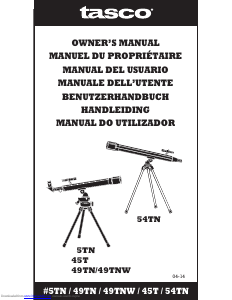 Mode d’emploi Tasco 45T Télescope