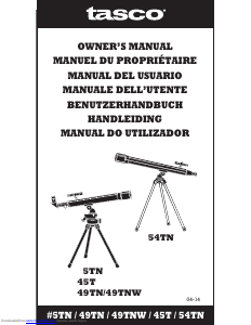 Manual de uso Tasco 54TN Telescopio