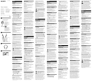 Bedienungsanleitung Sony DR-310DP Headset