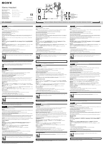 Bedienungsanleitung Sony DR-ZX302VP Headset