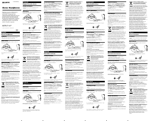 Handleiding Sony MDR-E11LP Koptelefoon