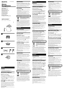 Manual Sony MDR-EX32LP Auscultador