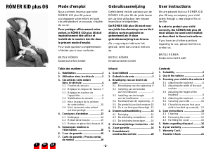 Manual Britax-Römer Kid plus Car Seat