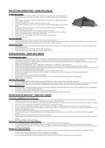 Manual Vango Sabre 200 Tent