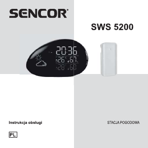 Instrukcja Sencor SWS 5200 Stacja pogodowa