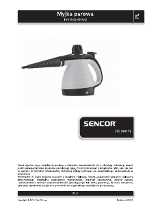 Manual Sencor SSC 3001YL Steam Cleaner