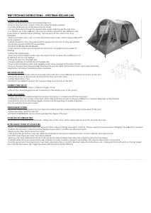 Manuale Vango Spectrum 600 Tenda