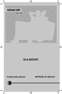 Instrukcja Sencor SCA BA50FC Alkomat