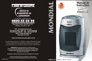 Manual Mondial A-05 Aquecedor