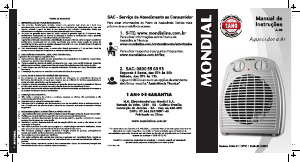 Manual Mondial A-08 Aquecedor