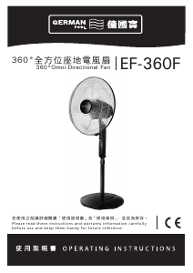 Manual German Pool EF-360F Fan