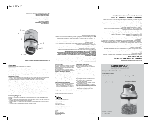 Manual Farberware EHC650FB Food Processor