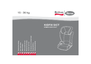 Руководство Britax-Römer Kidfix SICT Автомобильное кресло