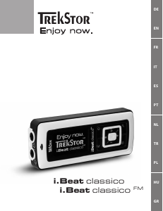 Mode d’emploi TrekStor i.Beat classico FM Lecteur Mp3