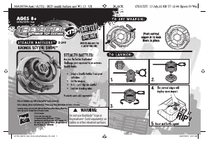 Manual Beyblade X-209 XTS Kronos Scythe Swipe