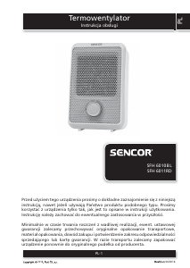 Instrukcja Sencor SFH 6011RD Ogrzewacz