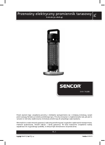 Instrukcja Sencor SHH 760BK Ogrzewacz