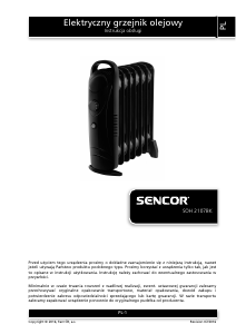 Instrukcja Sencor SOH 2107BK Ogrzewacz
