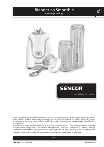 Instrukcja Sencor SBL 2300 Blender