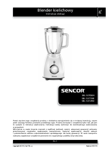 Instrukcja Sencor SBL 5370WH Blender