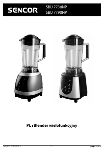 Instrukcja Sencor SBU 7730BK Blender