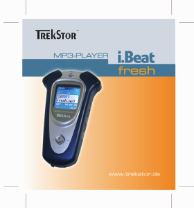 Bedienungsanleitung TrekStor i.Beat fresh Mp3 player