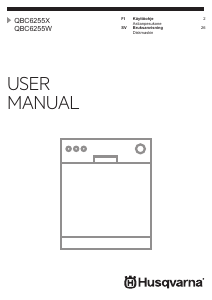 Käyttöohje Husqvarna QBC6255X Astianpesukone