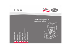Bedienungsanleitung Britax-Römer Safefix plus TT Autokindersitz