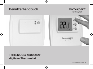 Bedienungsanleitung Honeywell THR842DBG Homexpert Thermostat