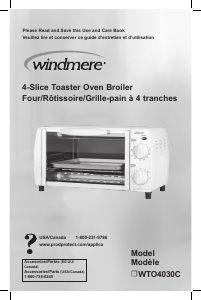 Manual Windmere WTO4030C Oven