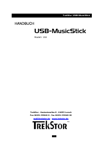 Bedienungsanleitung TrekStor MusicStick 150 Mp3 player