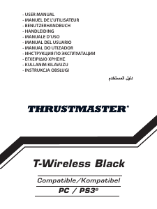 Manual Thrustmaster T-Wireless Black (PlayStation 3) Game Controller