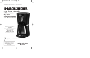 Manual Black and Decker TCM700 Coffee Machine