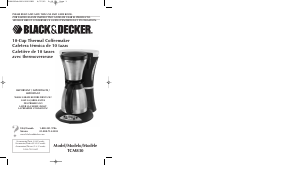 Manual Black and Decker TCM830 Coffee Machine