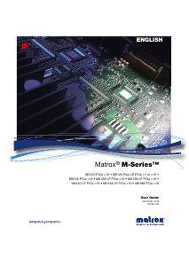 Manual Matrox M9120 Plus LP PCIe x1 Graphics Card