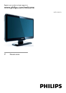 Manuale Philips 32PFL5404 LCD televisore