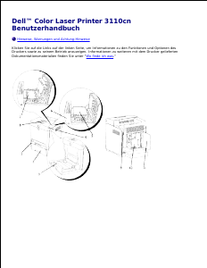 Bedienungsanleitung Dell 3110cn Drucker