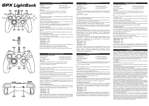 كتيب مفتاح تحكم في الألعاب GPX Lightback Ferrari Thrustmaster
