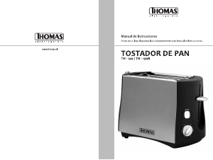 Manual de uso Thomas TH-120 Tostador