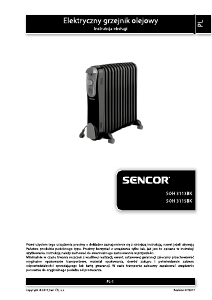 Instrukcja Sencor SOH 3113BK Ogrzewacz