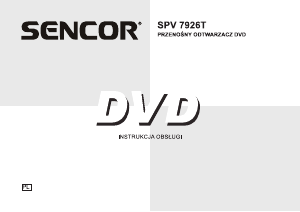 Instrukcja Sencor SPV 7926T Odtwarzacz DVD
