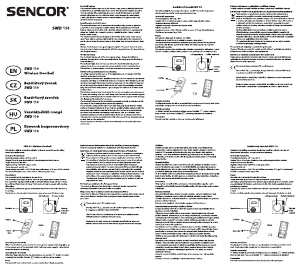 Návod Sencor SWD 110 Domový zvonček