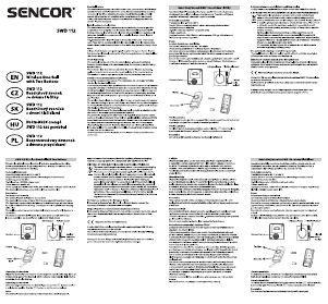 Návod Sencor SWD 112 Domový zvonček