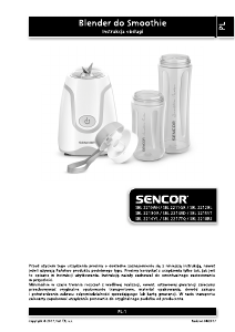 Instrukcja Sencor SBL 2210WH Blender