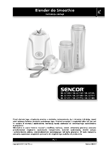 Instrukcja Sencor SBL 2214RD Blender